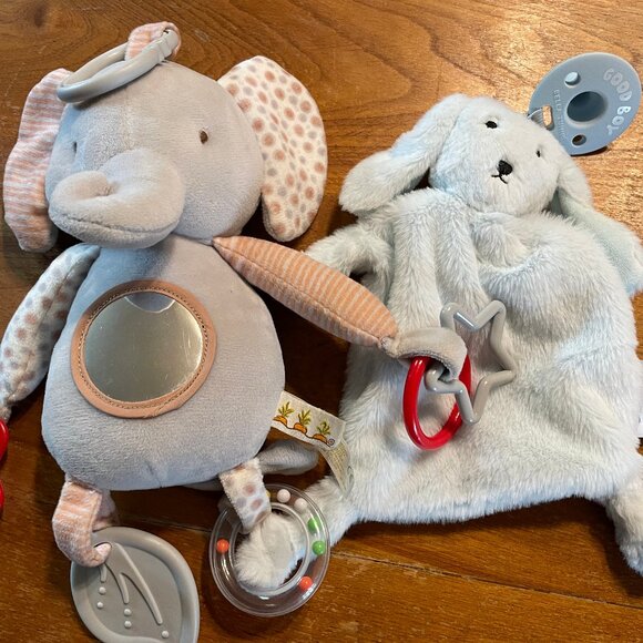 Baby Loveys Bella Tunno Puppyy Elephant Set of 2 - Picture 1 of 13